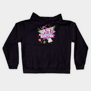 Art Teacher Retro Style Kids Hoodie